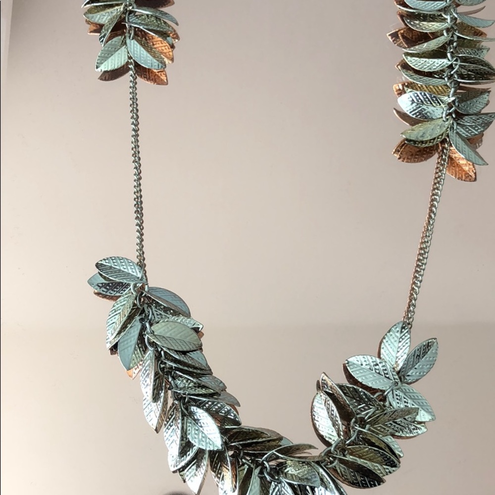 Hanging Leaves Gold Necklace